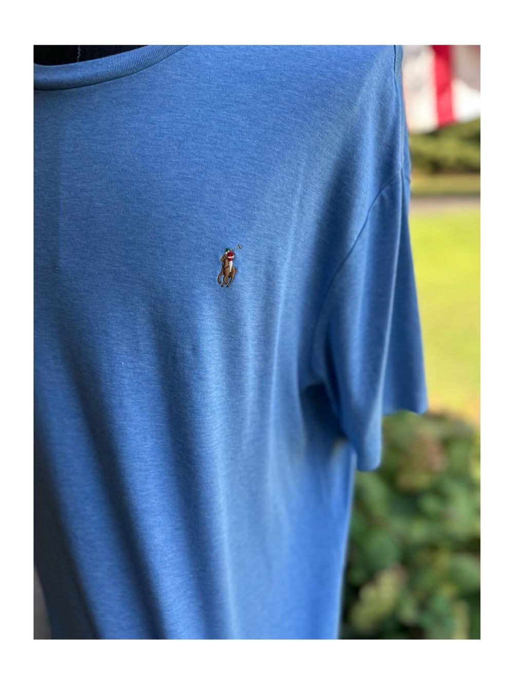 Polo Ralph Lauren Short-Sleeve Tee in Light Blue Size XLT